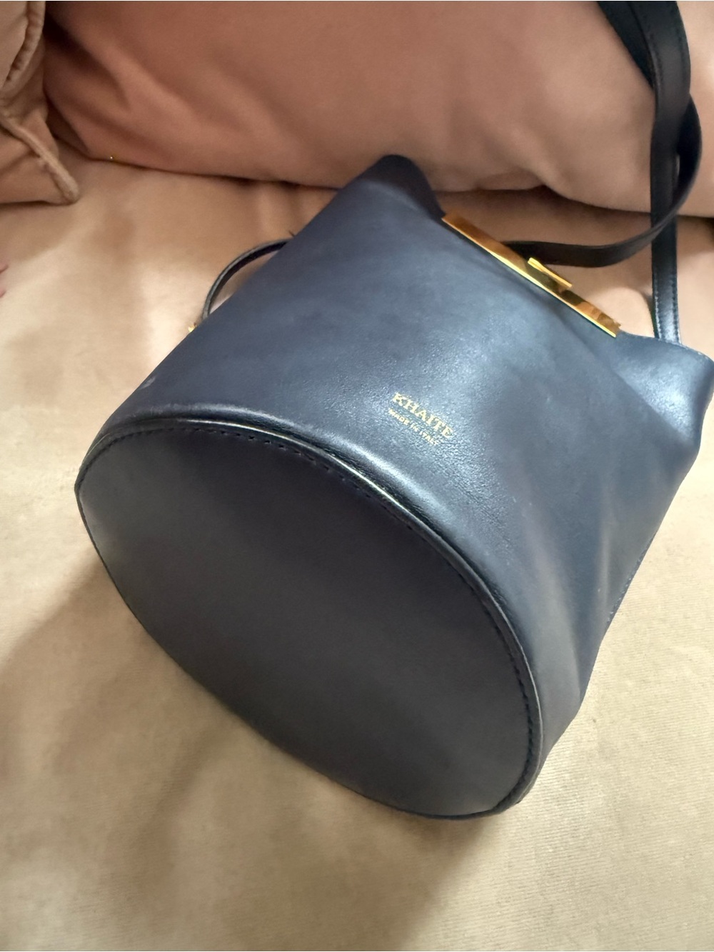 Khaite Etta Bag in Navy Leather - Picture 4 of 11